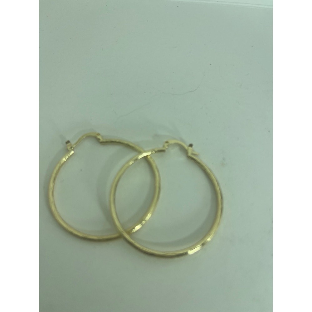 New arracadas de  Oro Laminado ‎ Braziileño 2.5”